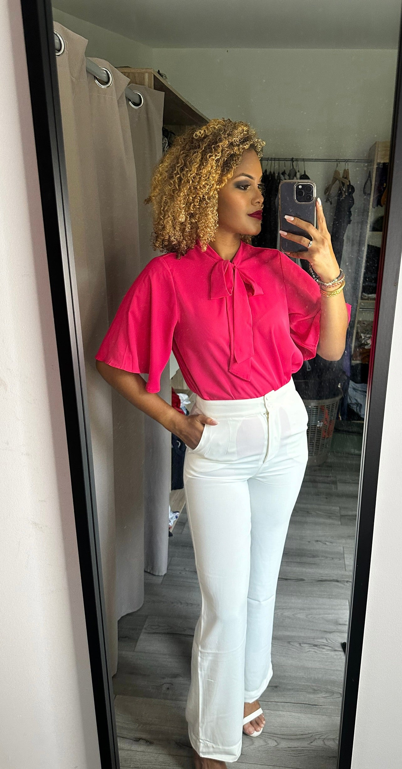 Pantalon taille haute