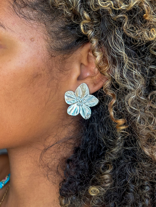 Boucles d'oreilles flèr péi