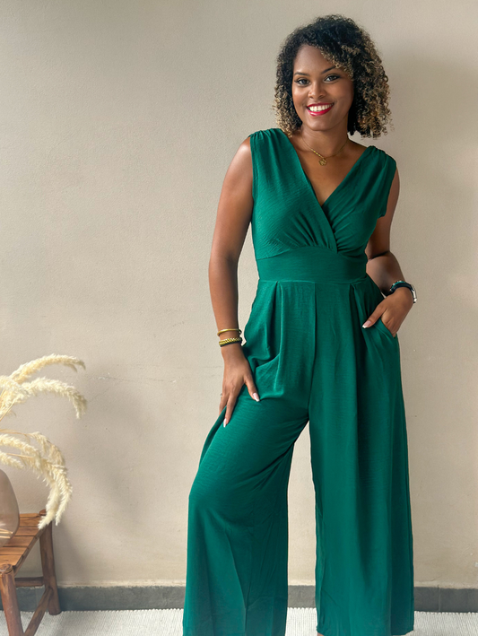 Combinaison pantalon vert de lune