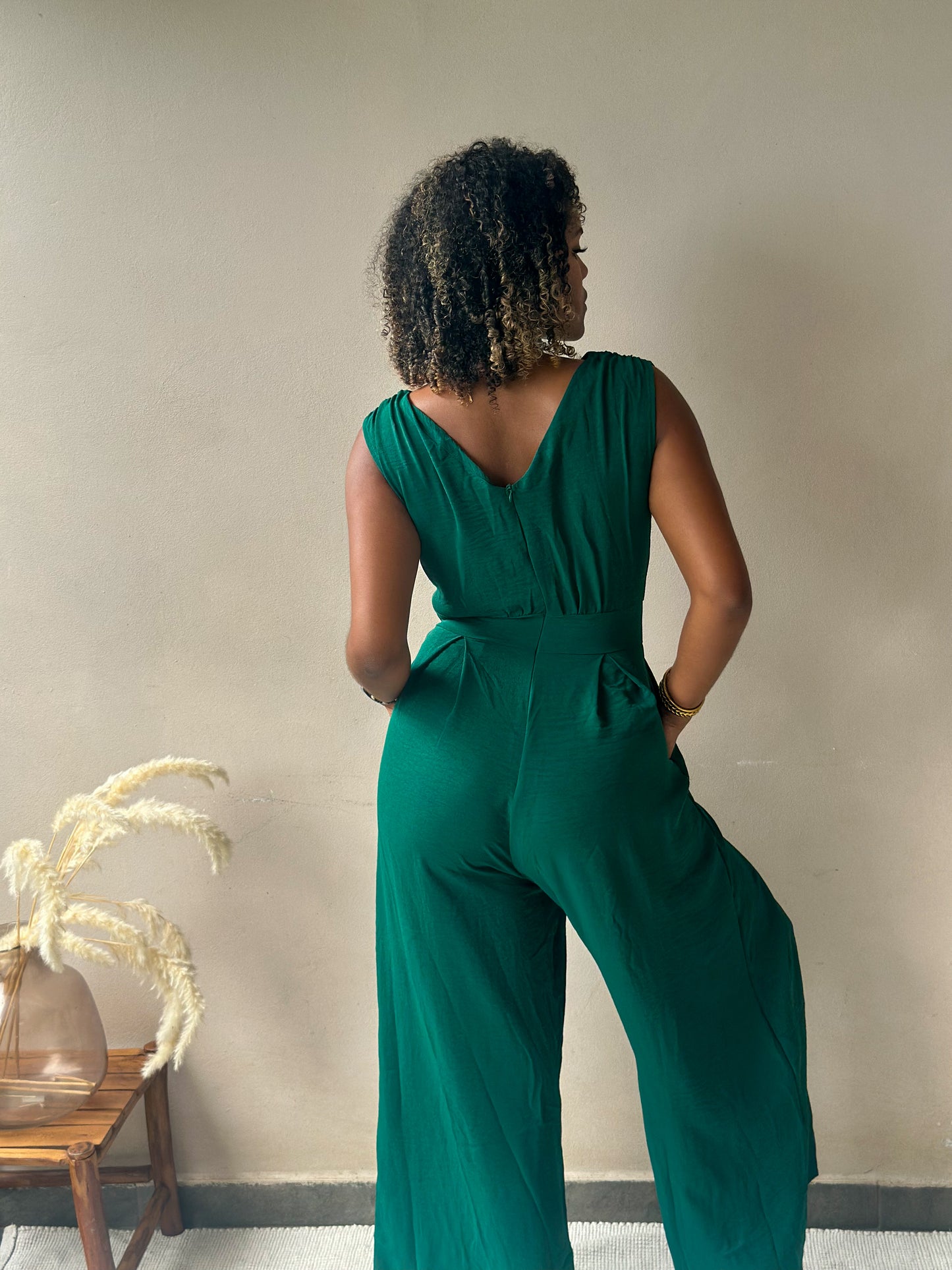 Combinaison pantalon vert de lune