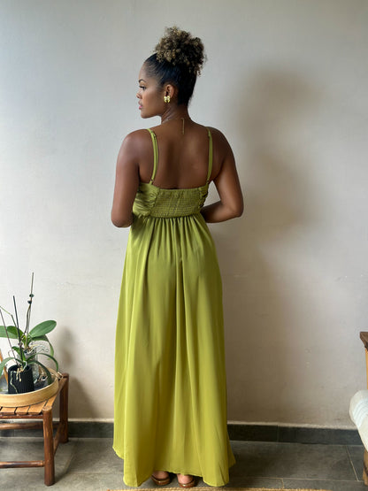 Robe Olive Assilem Shop de dos
